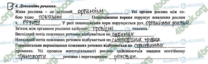 ГДЗ Биология 6 класс страница 33-34.4